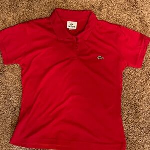 Lacoste Kids Polo Shirt in Bright Red
